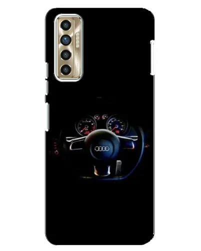 Чехол для TECNO Camon 17P (CG7n) с картинкой «Салон Audi — руль»