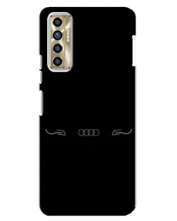 Чехол для TECNO Camon 17P (CG7n) с картинкой «Audi — световой подпись» Чехол для TECNO Camon 17P (CG7n) с картинкой «Audi — световой подпись»