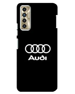 Чехол для TECNO Camon 17P (CG7n) с картинкой «Классическое лого Audi» Чехол для TECNO Camon 17P (CG7n) с картинкой «Классическое лого Audi»
