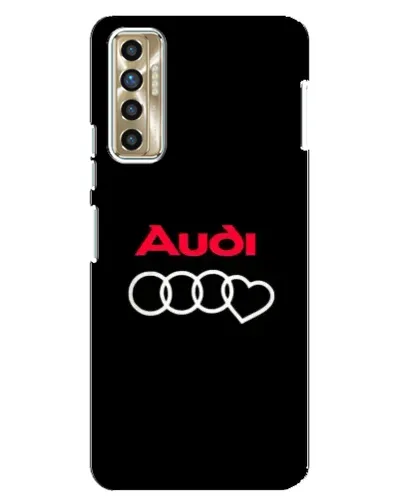 Чехол для TECNO Camon 17P (CG7n) с картинкой «Логотип Audi Heart»