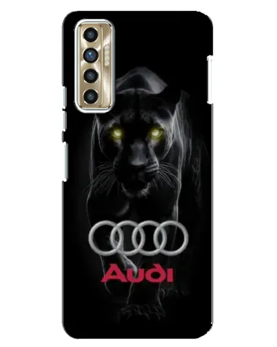 Чехол для TECNO Camon 17P (CG7n) с картинкой «Пантера и Audi»