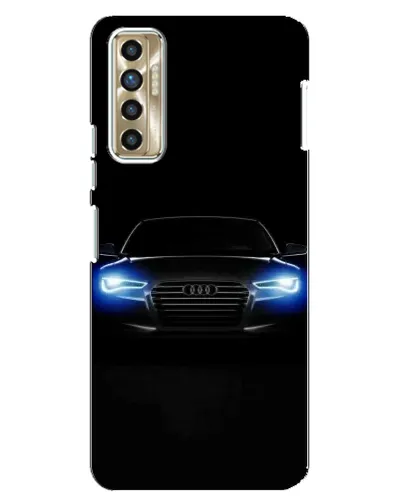 Чехол для TECNO Camon 17P (CG7n) с картинкой «Audi в неоне»