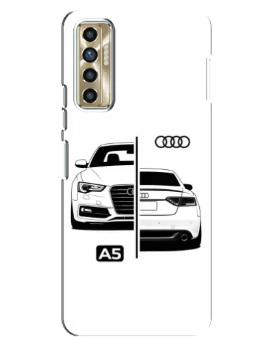 Чехол для TECNO Camon 17P (CG7n) с картинкой «Audi — контрастный дизайн»