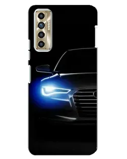 Чехол для TECNO Camon 17P (CG7n) с картинкой «Неоновый взгляд Audi» Чехол для TECNO Camon 17P (CG7n) с картинкой «Неоновый взгляд Audi»