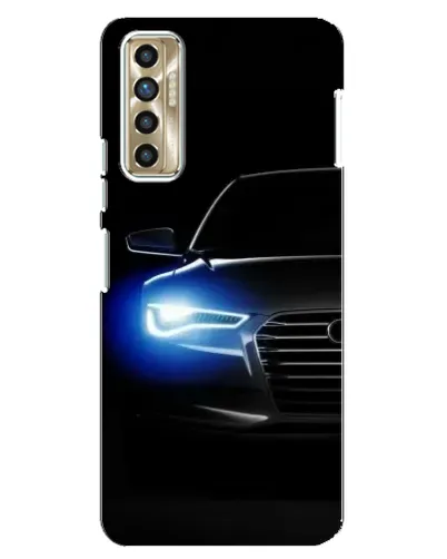 Чехол для TECNO Camon 17P (CG7n) с картинкой «Неоновый взгляд Audi»