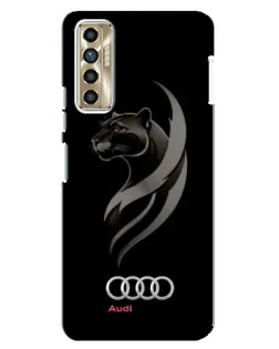 Чехол для TECNO Camon 17P (CG7n) с картинкой «Графика — пантера и Audi» Чехол для TECNO Camon 17P (CG7n) с картинкой «Графика — пантера и Audi»