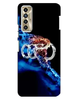 Чехол для TECNO Camon 17P (CG7n) с картинкой «Энергия лого Audi» Чехол для TECNO Camon 17P (CG7n) с картинкой «Энергия лого Audi»
