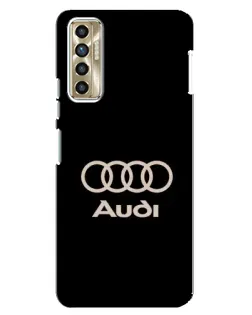 Чехол для TECNO Camon 17P (CG7n) с картинкой «Audi — золотой логотип» Чехол для TECNO Camon 17P (CG7n) с картинкой «Audi — золотой логотип»