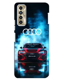 Чехол для TECNO Camon 17P (CG7n) с картинкой «Audi Sport — неон» Чехол для TECNO Camon 17P (CG7n) с картинкой «Audi Sport — неон»