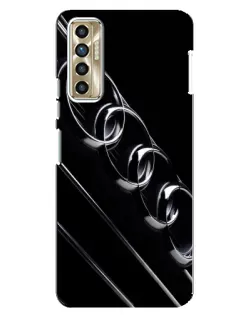 Чехол для TECNO Camon 17P (CG7n) с картинкой «Audi — абстрактные кольца» Чехол для TECNO Camon 17P (CG7n) с картинкой «Audi — абстрактные кольца»