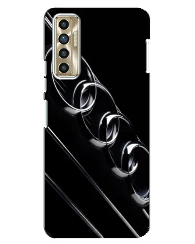 Чехол для TECNO Camon 17P (CG7n) с картинкой «Audi — абстрактные кольца»