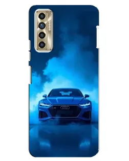 Чехол для TECNO Camon 17P (CG7n) с картинкой «Audi — голубая энергия» Чехол для TECNO Camon 17P (CG7n) с картинкой «Audi — голубая энергия»