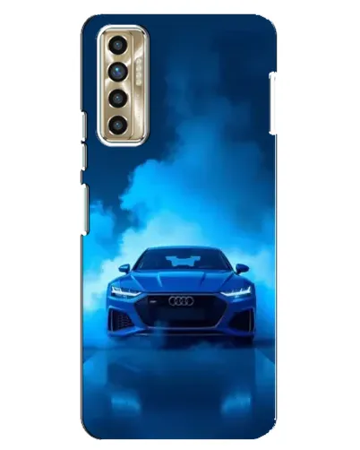 Чехол для TECNO Camon 17P (CG7n) с картинкой «Audi — голубая энергия»