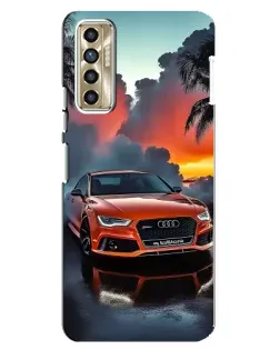 Чехол для TECNO Camon 17P (CG7n) с картинкой «Audi — закат» Чехол для TECNO Camon 17P (CG7n) с картинкой «Audi — закат»