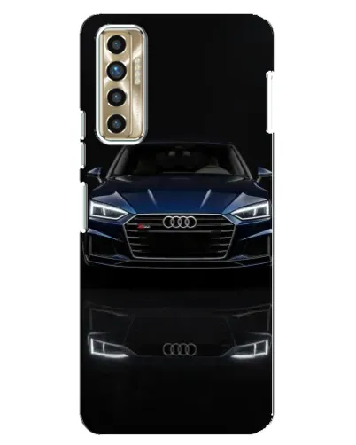 Чехол для TECNO Camon 17P (CG7n) с картинкой «Audi — ночное отражение»