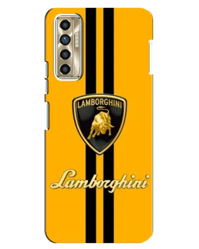 Чехол для TECNO Camon 17P (CG7n) с картинкой «Lamborghini Stripe желтый» Чехол для TECNO Camon 17P (CG7n) с картинкой «Lamborghini Stripe желтый»
