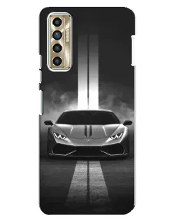 Чехол для TECNO Camon 17P (CG7n) с картинкой «Lamborghini симметрия дорог» Чехол для TECNO Camon 17P (CG7n) с картинкой «Lamborghini симметрия дорог»