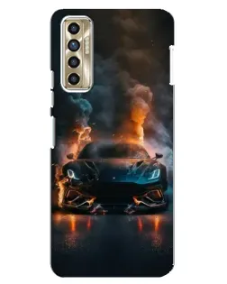 Чехол для TECNO Camon 17P (CG7n) с картинкой «Lamborghini дымная эстетика» Чехол для TECNO Camon 17P (CG7n) с картинкой «Lamborghini дымная эстетика»