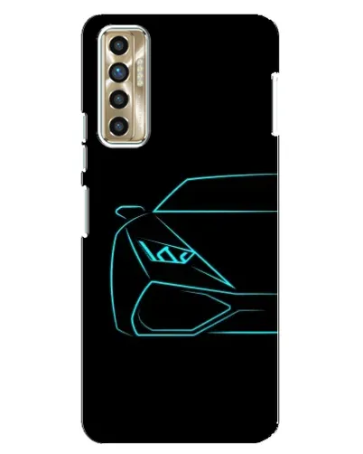 Чехол для TECNO Camon 17P (CG7n) с картинкой «Голубой силуэт Lamborghini» Чехол для TECNO Camon 17P (CG7n) с картинкой «Голубой силуэт Lamborghini»