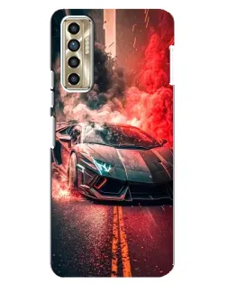 Чехол для TECNO Camon 17P (CG7n) с картинкой «Lamborghini красный дым» Чехол для TECNO Camon 17P (CG7n) с картинкой «Lamborghini красный дым»