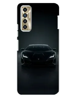 Чехол для TECNO Camon 17P (CG7n) с картинкой «Черный Lamborghini Aventador» Чехол для TECNO Camon 17P (CG7n) с картинкой «Черный Lamborghini Aventador»