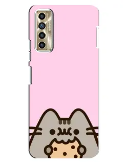 Чохол для TECNO Camon 17P (CG7n) з картинкою «Pusheen та печиво» Чохол для TECNO Camon 17P (CG7n) з картинкою «Pusheen та печиво»