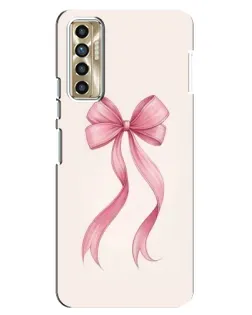 Чехол для TECNO Camon 17P (CG7n) с картинкой «Розовый бант»