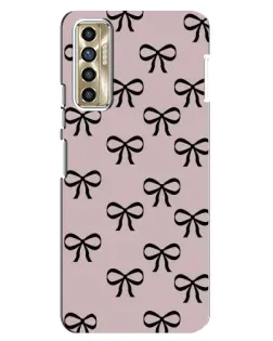 Чехол для TECNO Camon 17P (CG7n) с картинкой «Черные бантики» Чехол для TECNO Camon 17P (CG7n) с картинкой «Черные бантики»