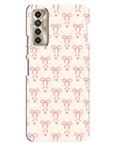 Чохол для TECNO Camon 17P (CG7n) з картинкою «Рожеві бантики Coquette» Чохол для TECNO Camon 17P (CG7n) з картинкою «Рожеві бантики Coquette»