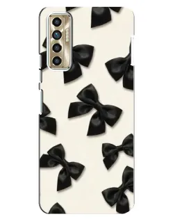 Чехол для TECNO Camon 17P (CG7n) с картинкой «Черные бантики» Чехол для TECNO Camon 17P (CG7n) с картинкой «Черные бантики»