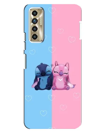 Чохол для TECNO Camon 17P (CG7n) з картинкою «Stitch та Angel Love» Чохол для TECNO Camon 17P (CG7n) з картинкою «Stitch та Angel Love»