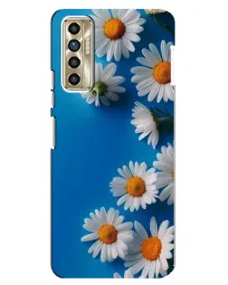 Чехол для TECNO Camon 17P (CG7n) с картинкой «Белоснежные маргаритки»