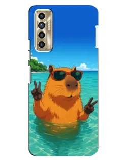 Чехол для TECNO Camon 17P (CG7n) с картинкой «Морская капибара» Чехол для TECNO Camon 17P (CG7n) с картинкой «Морская капибара»
