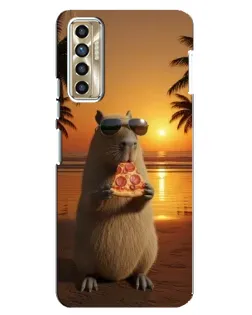Чехол для TECNO Camon 17P (CG7n) с картинкой «Капибара с пиццей» Чехол для TECNO Camon 17P (CG7n) с картинкой «Капибара с пиццей»