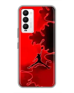 Чохол для TECNO Camon 18 / Camon 18P з картинкою «Jordan Red Smoke» Чохол для TECNO Camon 18 / Camon 18P з картинкою «Jordan Red Smoke»