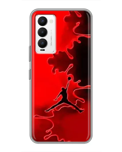 Чохол для TECNO Camon 18 / Camon 18P з картинкою «Jordan Red Smoke»