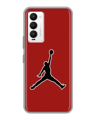 Чохол для TECNO Camon 18 / Camon 18P з картинкою «Jordan Red Back»