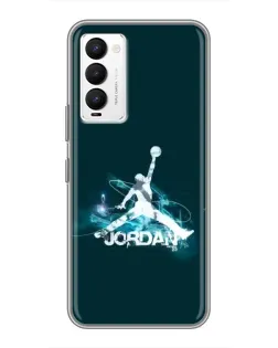 Чохол для TECNO Camon 18 / Camon 18P з картинкою «Jordan Blue Fire» Чохол для TECNO Camon 18 / Camon 18P з картинкою «Jordan Blue Fire»