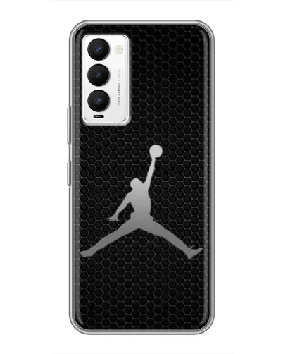Чохол для TECNO Camon 18 / Camon 18P з картинкою «Jordan Dark Carbon»