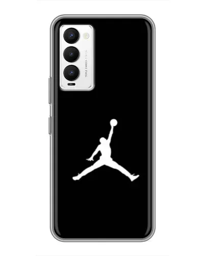 Чохол для TECNO Camon 18 / Camon 18P з картинкою «Jordan Silhouette»