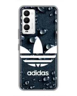 Чехол для TECNO Camon 18 / Camon 18P с картинкой «Adidas Trefoil Blue»