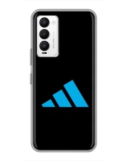 Чехол для TECNO Camon 18 / Camon 18P с картинкой «Adidas Cyan Logo»