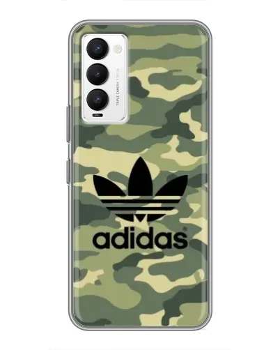 Чехол для TECNO Camon 18 / Camon 18P с картинкой «Милитари стиль Adidas» Чехол для TECNO Camon 18 / Camon 18P с картинкой «Милитари стиль Adidas»
