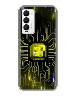 Чохол для TECNO Camon 18 / Camon 18P з картинкою «Nike — золота іскра» Чохол для TECNO Camon 18 / Camon 18P з картинкою «Nike — золота іскра»
