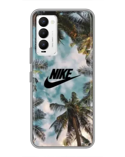 Чехол для TECNO Camon 18 / Camon 18P с картинкой «Тропический принт Nike» Чехол для TECNO Camon 18 / Camon 18P с картинкой «Тропический принт Nike»