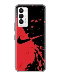 Чохол для TECNO Camon 18 / Camon 18P з картинкою «Червоні бризки Nike» Чохол для TECNO Camon 18 / Camon 18P з картинкою «Червоні бризки Nike»