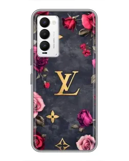 Чехол для TECNO Camon 18 / Camon 18P с картинкой «Цветочный Louis Vuitton»