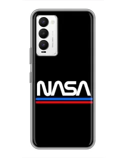 Чехол для TECNO Camon 18 / Camon 18P с картинкой «NASA — классика Red Blue» Чехол для TECNO Camon 18 / Camon 18P с картинкой «NASA — классика Red Blue»