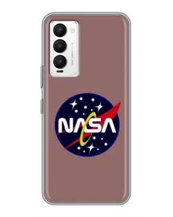 Чехол для TECNO Camon 18 / Camon 18P с картинкой «NASA — ретро космос» Чехол для TECNO Camon 18 / Camon 18P с картинкой «NASA — ретро космос»