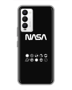 Чехол для TECNO Camon 18 / Camon 18P с картинкой «NASA — технический принт» Чехол для TECNO Camon 18 / Camon 18P с картинкой «NASA — технический принт»